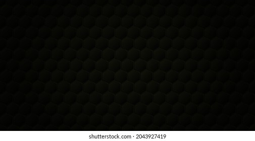 Black honeycomb background. Mosaic tiles. Vector illustration. 