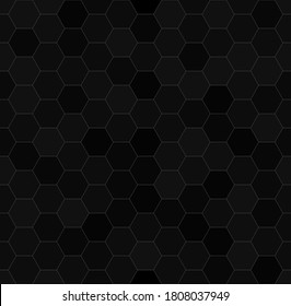 Black honeycomb mosaic. Seamless vector illustration. Follow other mosaic patterns in my collection.