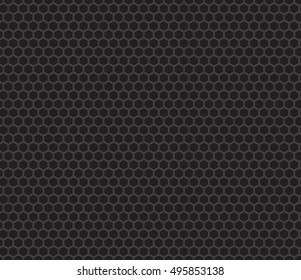 Black honeycomb seamless pattern. Vector illustration.