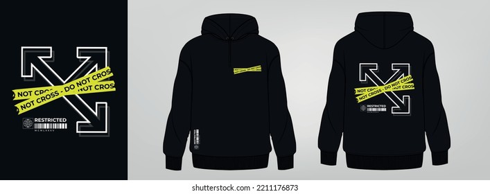 black hoodie, art design, template