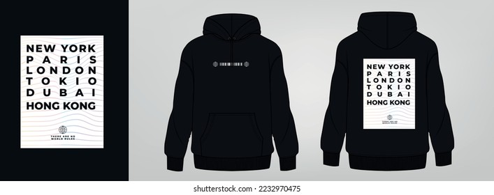 black hoodie, art design, template