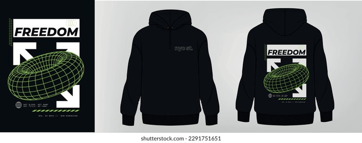 black hoodie, art design, template