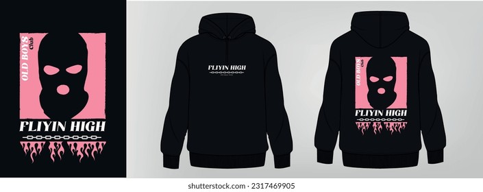 black hoodie, art design, template