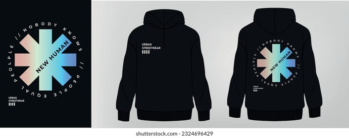 black hoodie, art design, template