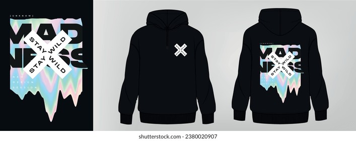 black hoodie, art design, template