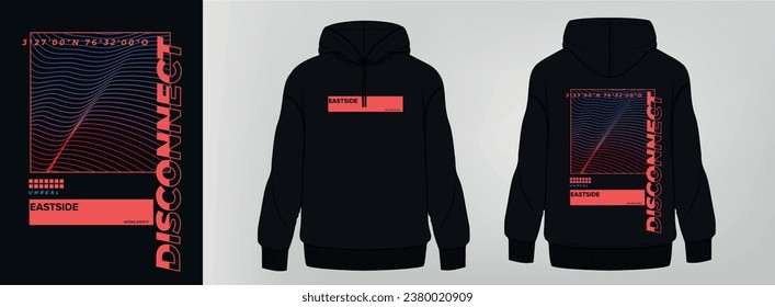 black hoodie, art design, template