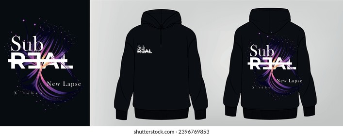 black hoodie, art design, template