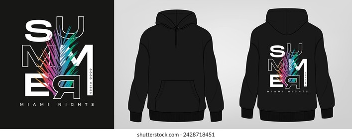 black hoodie, art design, template