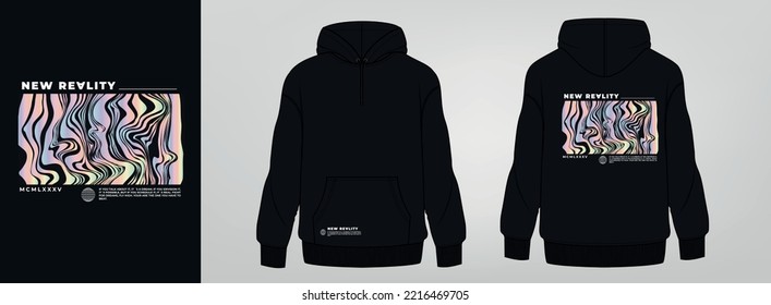 black hoodie art design, urban design