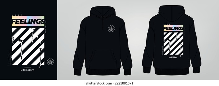 black hoodie art design, urban design