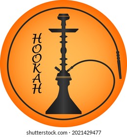 Black Hookah Lounge Bar Logo