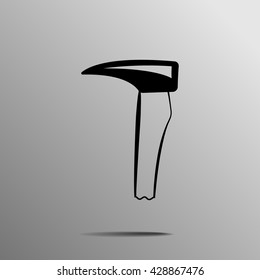 black Hookaroon axe on a grey background