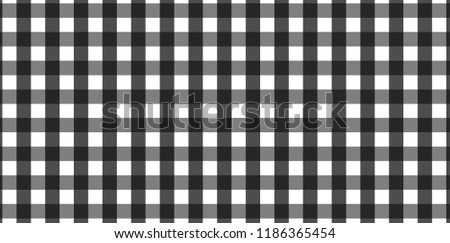 Black horizontal Gingham pattern. Texture from rhombus/squares for - plaid, tablecloths, clothes, shirts, dresses, paper, bedding, blankets, quilts and other textile products.