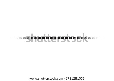 Black horizontal line stroke in minimal abstract divider vector style
