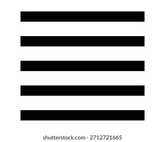 Black horizontal lines on isolated on transparent background for design and decoration purposes