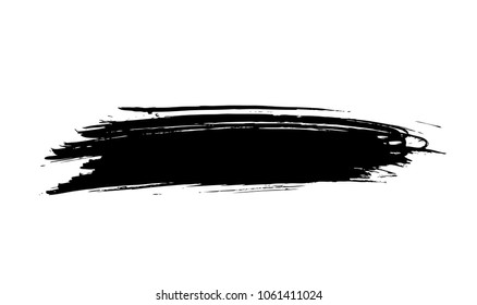 Black Horizontal Vector Brush Stroke Stock Vector (Royalty Free) 794786527