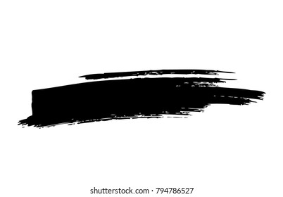 Black horizontal vector brush stroke - Shutterstock ID 794786527