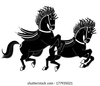 black horse