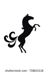 black horse B