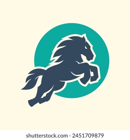 Black Horse Icon Logo vector