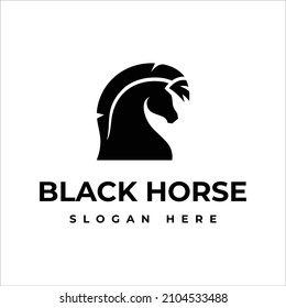 Black Horse Logo Design template