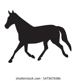 Black Horse Logo Vector Illustration