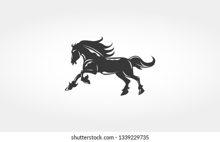 Black Horse Stallion