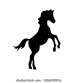 Black horse vector