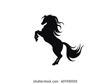 Black horse vector