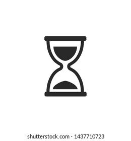 Black Hourglass Vector Image Icons