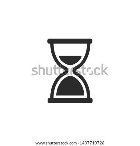 Black Hourglass Vector Image Icons