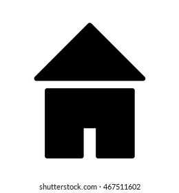 A black house icon