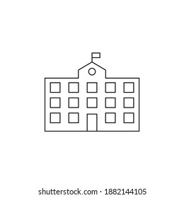 black house icon on white background, vector illustration