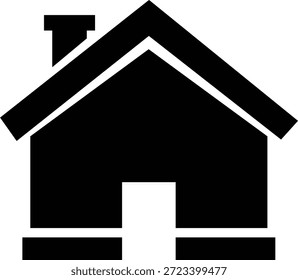 Schwarzes Haus Symbol einfaches Design