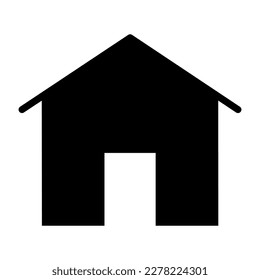 Icono de la Casa Negra. ilustración vectorial.