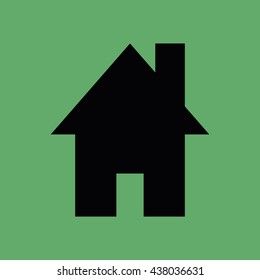 Black house icon vector illustration