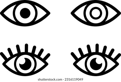 black human eyes vector design