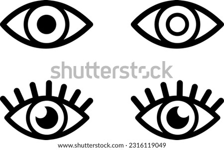 black human eyes vector design