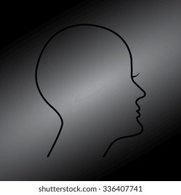 Black human profile picture