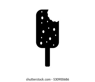 black ice cream travel vacation holiday image vector icon logo symbol