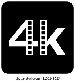 black icon 4k white