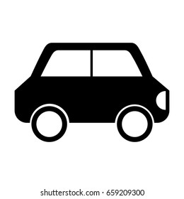 black icon car cartoon