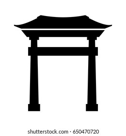 Black Icon Chinese Gate