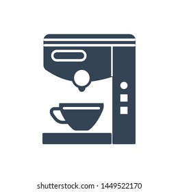 black icon coffee machine, cup