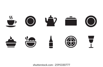 Black Icon collection white background