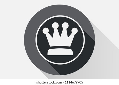 Black icon of crown.