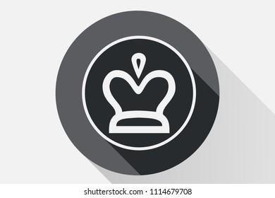 Black icon of crown.