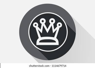 Black icon of crown.
