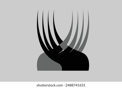 black icon design logo and background