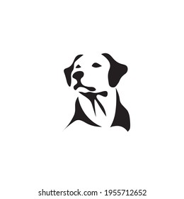 Black icon dog sign. Vector illustration eps 10.